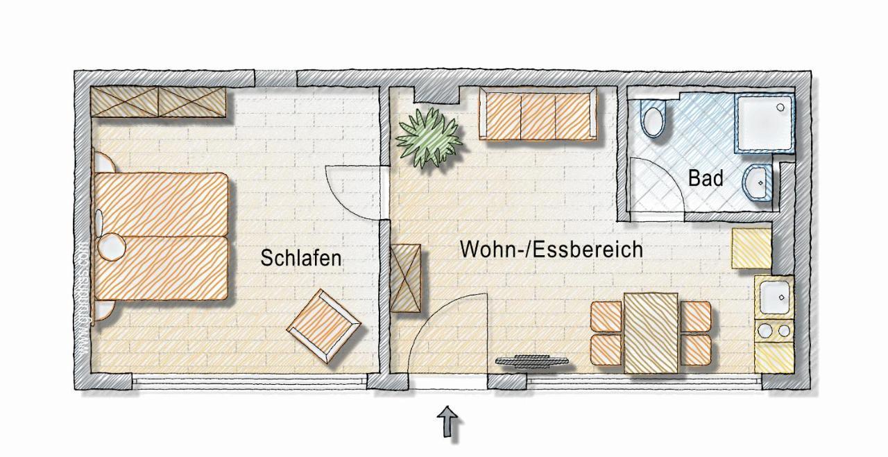 2-Zimmer-Appartment In Top-City-Lage Mit Parken Und Klimaanlage Nürnberg Eksteriør bilde